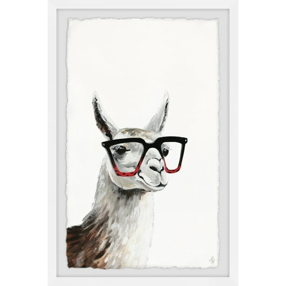 Marmont Hill Smart Llama II Framed Wall Art