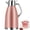 Pink, variant on Stainless Steel Thermal Carafe Double Wall Insulated Vacuum Jug Vacuum Insulated Coffee Pot with Press Button Top 24 Hrs Heat Cold Retention for Coffee Milk Tea Beverage Juice etc