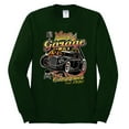 thumbnail image 2 of Wild Bobby, 1990 Vintage Garage Customs Hot Rod Classic Car Cars and Trucks Mens Long Sleeve Shirt, Forest Green, X-Large, 2 of 3