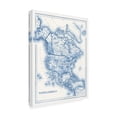 thumbnail image 2 of Trademark Fine Art 'North America in Shades of Blue' Canvas Art by Vision Studio, 2 of 3