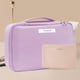thumbnail image 5 of Neceser de viaje para maquillaje y cosméticos, ideal para mujeres y hombres (morado)., 5 of 5