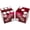 Lake Tahoe Harrah's Purple Polished, variant on Nevada Casino Craps 19mm Dice Pair – Matching Serial Numbers - Lake Tahoe Hyatt Regency Grand Lodge Red Polished