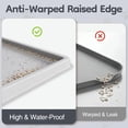 thumbnail image 6 of Cat Litter Mat 40" x 28" XL, Extra Large Silicone Mat for Litter Box, 1.38" Raised Edge Urine Waterproof Litter Trapping Mat Pad for Scatter Control, Soft on Kitty Paws, Protect Floor (Grey), 6 of 9