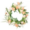 thumbnail image 1 of Guirnalda de flores artificiales para colgar en la puerta, simulación, guirnalda de rosas, oficina en casa, adorno de flores falsas, tipo 2 Scienceny HA9089-02B, 1 of 6
