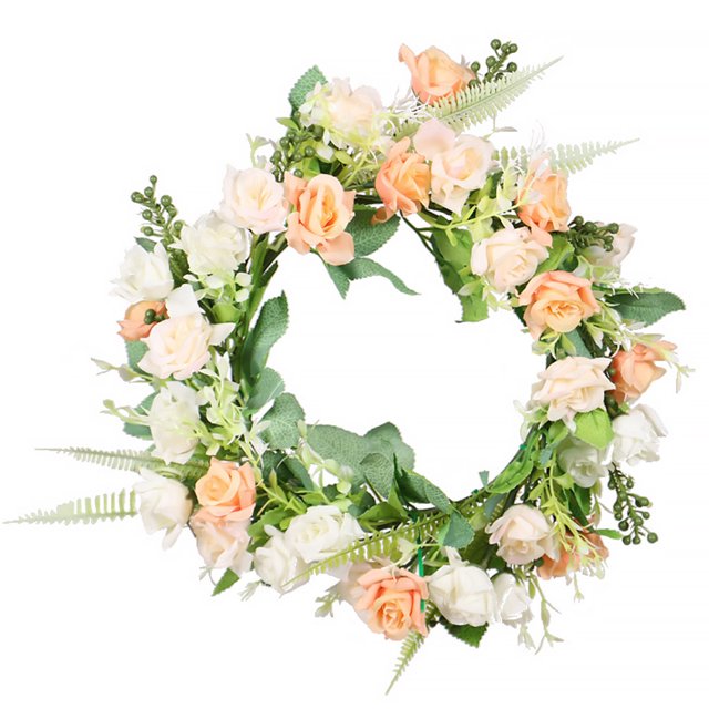 Guirnalda de flores artificiales para colgar en la puerta, simulación, guirnalda de rosas, oficina en casa, adorno de flores falsas, tipo 2 Scienceny HA9089-02B
