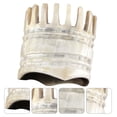 thumbnail image 4 of ColoMX Masajeador de cuero cabelludo y pelo de cuerno Natural, práctico peine para masaje de cabeza, color Beige, 1 ud., 4 of 7