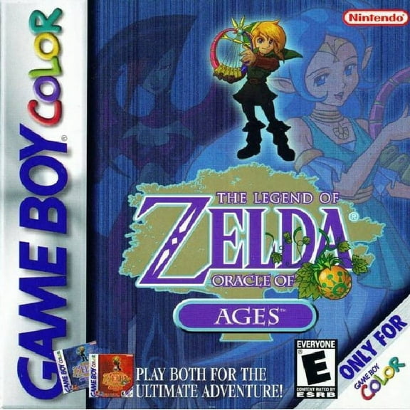 Restored The Legend of Zelda: Oracle of Ages (Nintendo GameBoy Color, 2001) Adventure Game (Refurbished)