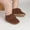 Coffee, variant on Zecgelong Baby Girls Boys Booties Soft Non Sole Winter Warm Cozy Toddler First Crib Shoes Ankle Bootsâ 0-6 Months