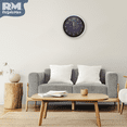 thumbnail image 4 of Reloj Análogo de Pared Plástico Diseño Tela azul, 4 of 9