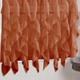 thumbnail image 2 of Sweet Home Collection Chic Sheer Voile Vertical Ruffled Tier Window Curtain Panel 50" x 63", 2 of 3