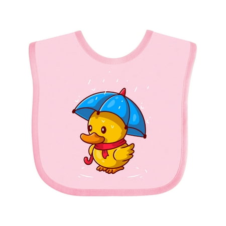 

Inktastic Rainy Ducky Gift Baby Boy or Baby Girl Bib