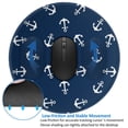 thumbnail image 4 of Disketp Nautical Themed Simple Anchors Small Mouse Pad 7.9x7.9 Inches,Washable Round Mousepad For Office Laptop Computer,Non-Slip Rubber Base Mouse Pads For Wireless Mouse, 4 of 9