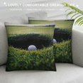 thumbnail image 3 of Chilfamy Golf Course Throw Pillow Cover Golf Ball Near Hole Decorative Pillow Case Cushion Cover Decor Pillowcase for Home White, 3 of 5