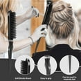 thumbnail image 4 of OPALESQUE 3 Pcs Slick Back Hair Brush Set with Edge Brush, Bristle Brush, Rat Tail Comb, Teasing Brush Set for Smoothing Baby Hair & Flyaways - Black, 4 of 6