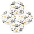 thumbnail image 5 of WOBOGO Cute Sloth Patterns Lying on A Branch Round Placemats Set of 1 Heat Resistant Washable Kitchen Table Decorations 15.4in, 5 of 7