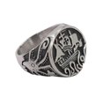 thumbnail image 2 of Anillo de barco de Acero de titanio vintage para hombre modelo 12572 13, 2 of 3