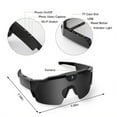 thumbnail image 6 of 1080P HD Video Camera Glasses Outdoor Sports Action Portable Wearable Glasses Suitable for Driving, Cycling, , Outdoor Activity Recording Glasses, Action Sports for Cycling Hiking(with 32GB TF card), 6 of 9