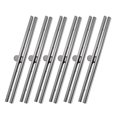 thumbnail image 1 of 6pcs 11.4cm Straight Alloy Purse Frame Wallet Clasp Coin Bag Kiss Clasp Lock for Bag Making DIY Craft Handmade (Silver), 1 of 7