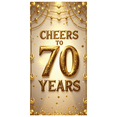 thumbnail image 4 of LUUFILx Cheers to 70 Years Backdrop Banner Heart Design Party Supplies Anniversaries Background Celebration Photo Booth Decors Photography Props, 4 of 8