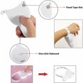 thumbnail image 3 of Cinta métrica corporal - 150 cm (60"), Operación con una mano, Diseño compacto y ergonómico - Manera precisa y cómoda de perder peso y tonificar los músculos (blanco), 3 of 5