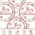 thumbnail image 5 of Hometravel Christmas Paper Plates, 16-piece Disposable Tableware Set, Holiday Themed Dining Supplies for Party and Events, 5 of 6