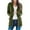 Army Green, variant on Women's Solid Color Long Cardigan Knit Sweater Open Front without Buttons for Fall and Winter Fashion, Perfect for Holiday Season and Lounge Style, Comfortable and Soft,Dark Gray,XL