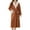 Coffee, variant on Women Premium Bathrobe Shawl Collar Robe Color Block Pajama Flannels Loungewear Winter Thick Homewear Wool Fleece Night Gowns Open Front Nightshirt Soft Cardigan Nightdress Pocket PJs