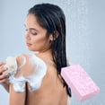 thumbnail image 3 of Esponja Baño Exfoliante Corporal Masajeador Piel Muerta Cepillos Limpieza () Rosa, 3 of 8