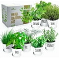 thumbnail image 7 of Deluxe Herb Garden Kit - 8 Variety Herbs for Indoor & Outdoor – Get Growing with Pots, Potting Soil for Window Herb Garden. (8 Set Deluxe herb kit), 7 of 7