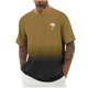 thumbnail image 2 of Camisas de Manga Larga para Hombres Imprimir Casual Cuello Redondo Blusa de Manga Corta, Camisas de Lino para Hombres, 2 of 9
