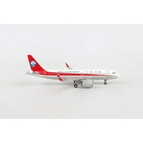Airbus A320neo Commercial Aircraft "Sichuan Airlines" White with Red Stripes and Tail 1/400 Diecast Model Airplane by GeminiJets