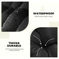 thumbnail image 4 of Outdoor Egg Chair Cushion, Waterproof Hanging Chair Cushion with Headrest Pillow, Egg Chair Replacement Cushion for  Furniture, U-Shaped Eggs Swing Cushion for Basket Chairs, Black, 4 of 6