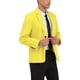 thumbnail image 4 of CHAQUETA DE TRAJE CHIC PARA HOMBRE INSPIRE, CON SOLAPA EN V, MANGA LARGA, VENTILACIÓN SENCILLA EN LA PARTE TRASERA, BLAZER DE UN BOTÓN, TAMAÑO 38, COLOR AMARILLO, 4 of 6
