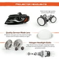 thumbnail image 3 of AKKON - For 2009-2011 Audi A4 HID Xenon OE Projector LED Headlights Replacement - Driver Left Side, 3 of 7