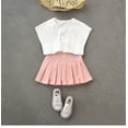 thumbnail image 2 of Girls Pleated Skirt,Solid Color High Waist Elastic Waist Casual Skirt for Kids Pink, 2 of 10