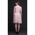 thumbnail image 3 of Bimba Robe Cocktail au-Dessus du Genou Smockée Florale pour Femmes Robe d'Été Fluide-Petite, 3 of 5