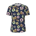 thumbnail image 5 of Wukai Sloth with Donuts Print Men's Short-Sleeved Mesh T-Shirt,Quick-Dry Short Sleeve Workout T-Shirt-6X-Large, 5 of 8