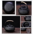 thumbnail image 2 of Tetera japonesa de hierro con infusor de acero inoxidable, tetera de hierro fundido, tetera para hervir, 2 of 4