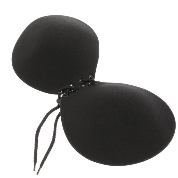 Mujeres Gel Silicona Autoadhesivo Push Up Sujetadores invisibles sin tirantes sin respaldo Negro Hugo ropa de mujeres