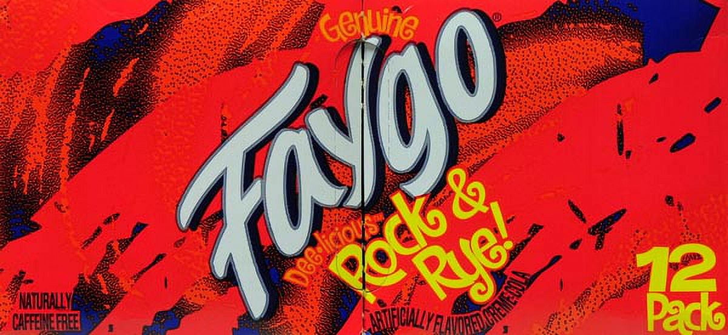 Faygo Rock & Rye Cream Soda Pop, 12 Fl Oz, 12 Pack Cans