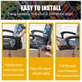 thumbnail image 6 of Stretch Printed Computer Office Chair Covers, Soft Fit Universal Desk Rotating Chair Slipcovers, Removable Washable Anti-Dust Spandex Chair Protector Cover with Zipper, Blue Green, 6 of 7