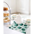 thumbnail image 4 of Turquoise Marble Kitchen Dish Towels for Drying Dishes Set of 4, Gold White Geometric Hexagon Modern Waffle Weave Microfiber Hand Tea Bathroom Towels Quick Dry & Absorbent Towel 12x12, 4 of 7