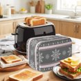 thumbnail image 3 of Toaster Cover 4 Slice, Dustproof Bakeware Oven Protector with Top Hook, Waterproof Small Kitchen Appliance Toasters Dust Cover, 12"x11"x8", 3 of 9
