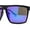 Green Logo - Teal Mirror, variant on Kush Mens Oversized Flat Top Color Mirror Matte Plastic Rectangle Sunglasses Blue Logo - Blue Mirror
