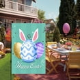 thumbnail image 2 of MXTPOV Happy Easter Garden Flags, Cute Bunny Easter Eggs Pattern Garden Flags for Outside, Easter Decorations, Easter Garden Flag, Home Decor, 14x18 Inch, 2 of 5