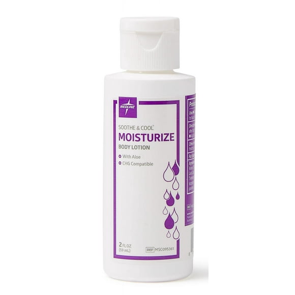 Medline Soothe & Cool Loción corporal hidratante perfumada 2 oz.
