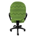 thumbnail image 3 of Abstract Office Chair Slipcover, Modern Monotone Illustration of Large and Small Circles Geometric, Protective Stretch Decorative Fabric Cover, Standard Size, Olive Green Pale Green, by Ambesonne, 3 of 5