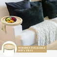 thumbnail image 3 of UPGRATOR Couch Snack Holder Sofa Armrest Tray Table Bamboo Snack Holding 1Pack Home Use, 3 of 7