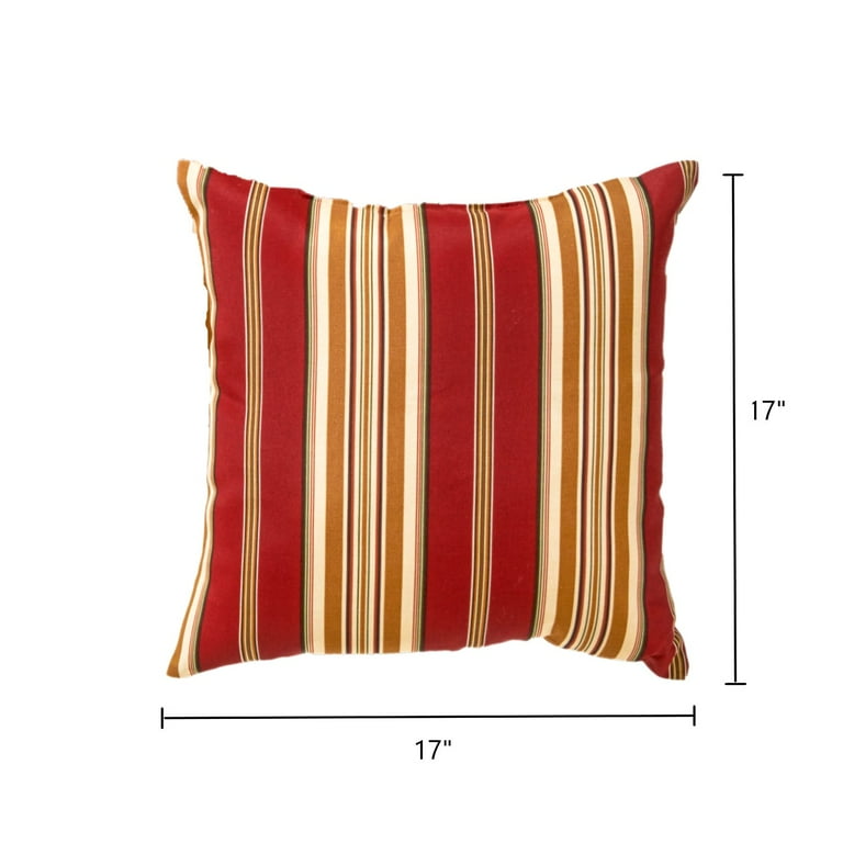 Under The Canopy Striped Handmade Pillow - Warm Beige Warm Beige Pillows