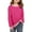 Hot Pink, variant on Girls Color Block Oversized Sweatshirt Cute Y2K Aesthetic Crewneck Pullover Tops for Teen Girls Fall Winter Trendy Clothes